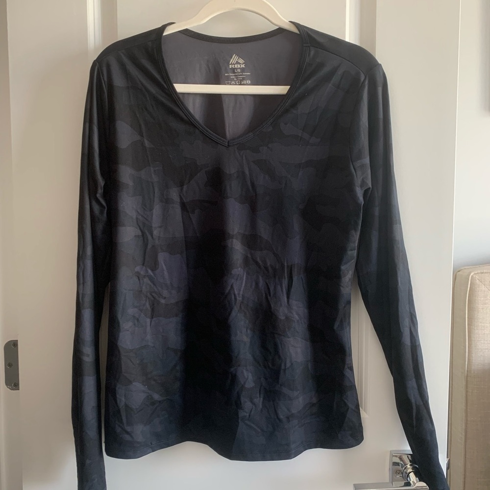 RBX camo long sleeve athletic top